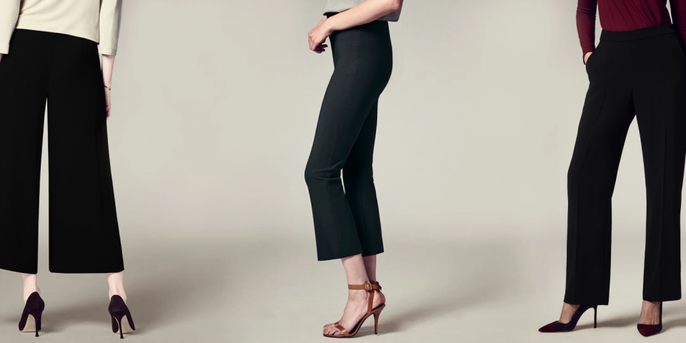 high waist wide-length pants